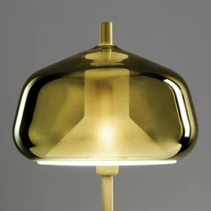 Flash Sale miloox by Sforzin Lampe à poser X-Ray, doré, hauteur 34 cm, verre