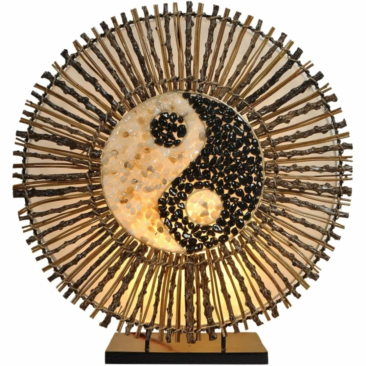 lampe__poser_ying_yang_batur_ronde_cm_brune_0.webp Cheap Woru Lampe à poser Ying Yang Batur ronde 40 cm brune