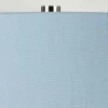 Online Elstead Lampe de table en tissu Isla nickel poli/bleu