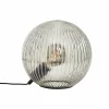 Cheap Brilliant Lampe de table en verre Belado noir/gris fumé strié