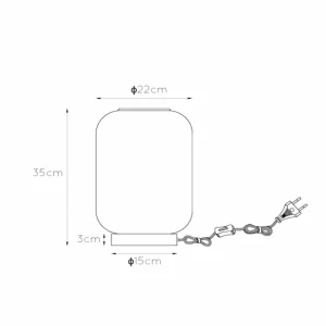 Best Sale Lucide Lampe de table Joanet avec verre fumé, Ø 22 cm
