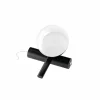 Store Linea Light Lampe de table LED Rossini, noir, aluminium, PMMA, variateur d'intensité