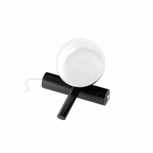 Store Linea Light Lampe de table LED Rossini, noir, aluminium, PMMA, variateur d'intensité