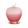 Fashion Fabas Luce Lampe de table LED Wendy, rouge/or, forme de pomme, verre, intensité