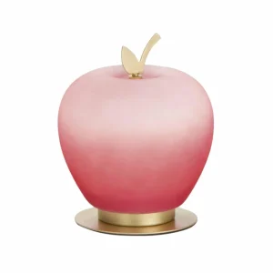 Fashion Fabas Luce Lampe de table LED Wendy, rouge/or, forme de pomme, verre, intensité