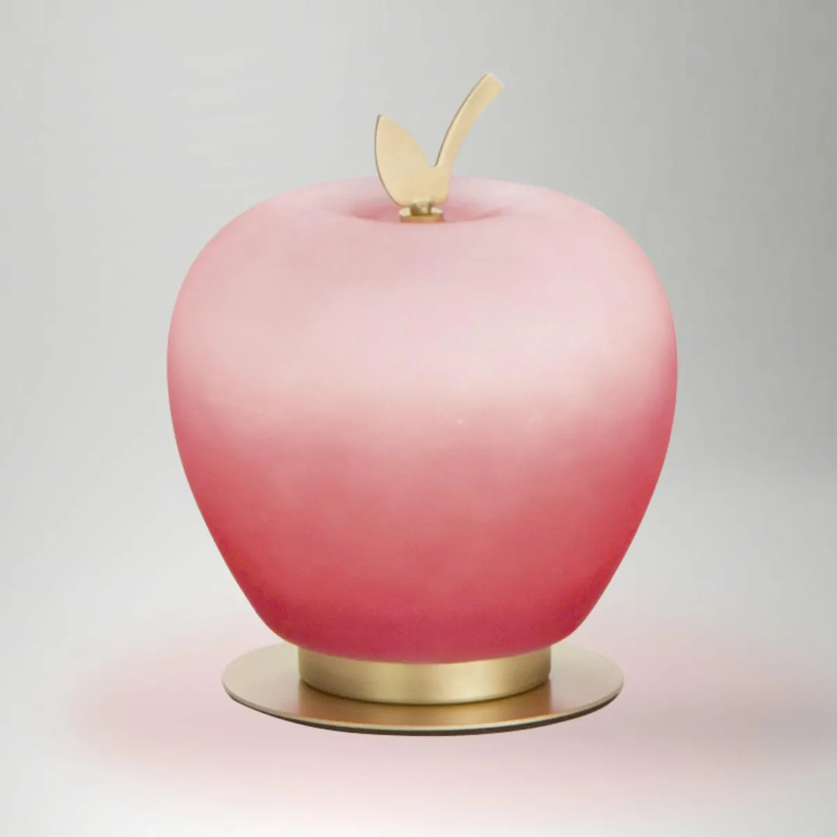 Fashion Fabas Luce Lampe de table LED Wendy, rouge/or, forme de pomme, verre, intensité
