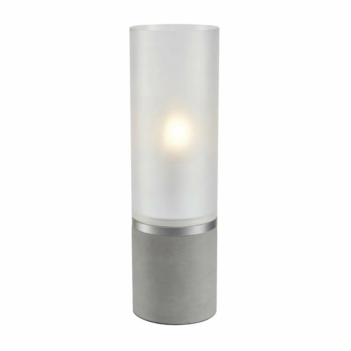 Sale Markslöjd Lampe de table Molo, pied en béton verre givré hauteur 40cm