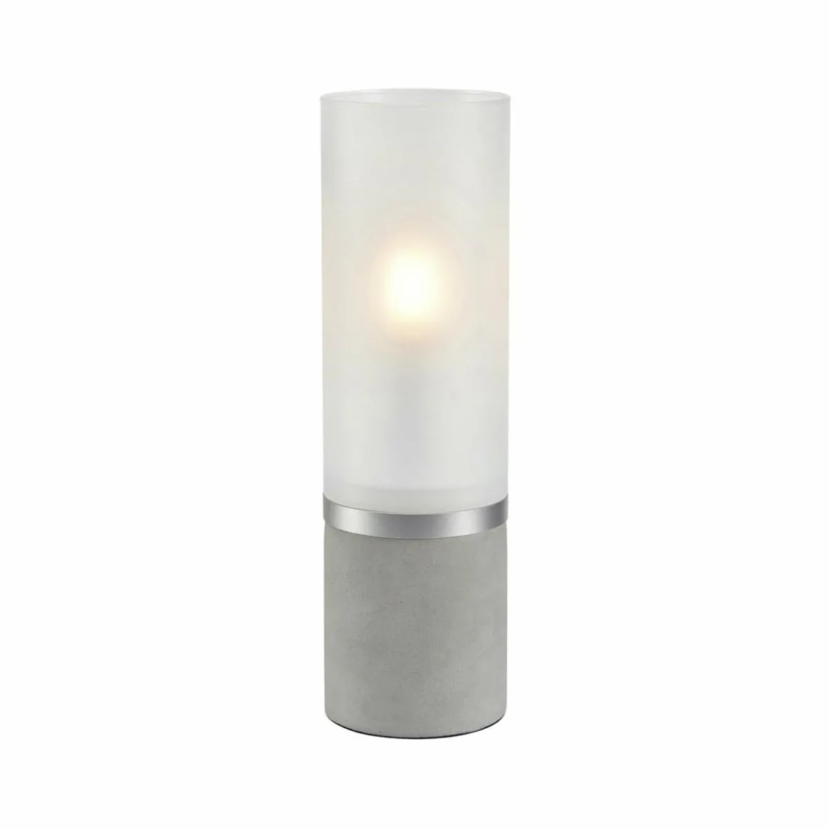 Cheap Markslöjd Lampe de table Molo, pied en béton verre givré hauteur 30cm