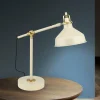 Hot ORION Lampe de table Schiller, kaki, métal, hauteur 59 cm, réglable