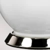 Store Elstead Lampe de table textile Isla nickel poli/turquoise