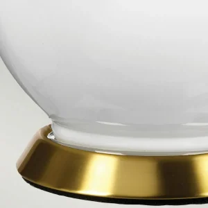New Elstead Lampe de table tissu Isla laiton ancien/pourpre