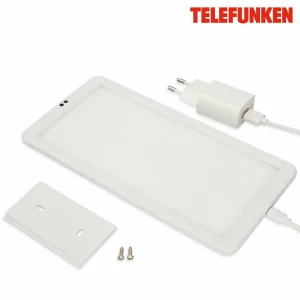 Hot Telefunken Lampe meuble LED Schu, capteur, 22x11 cm blanc 840