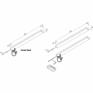 Shop Hera Lampe sous meuble LED Add-ON Mini par 3, 4000K
