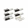 New Hera Lampe sous meuble LED S-Pad F set de 5 pièces noir 3.000 K variateur