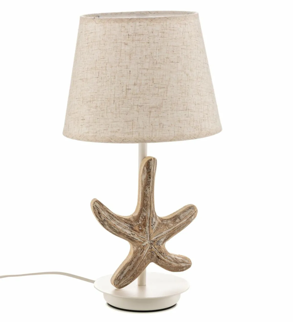 lampe_stellina_abatjour_tissu_dcor_toile_de_mer_1.webp Outlet ONLI Lampe Stellina abat-jour tissu décor étoile de mer