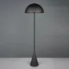 Fashion Trio Lighting Lampe sur pied Alfie, noir mat, métal, E27