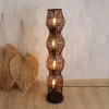 Store Eco-Light Lampe sur pied Bamboo, marron