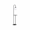 Cheap EMIBIG LIGHTING Lampe sur pied Bari, noir, métal, verre