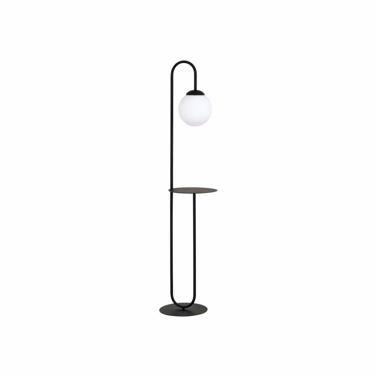 lampe_sur_pied_bari_noir_mtal_verre_0.webp Cheap EMIBIG LIGHTING Lampe sur pied Bari, noir, métal, verre