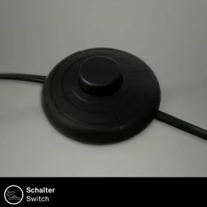 New Briloner Lampe sur pied Borra, naturel, métal, paille, E27
