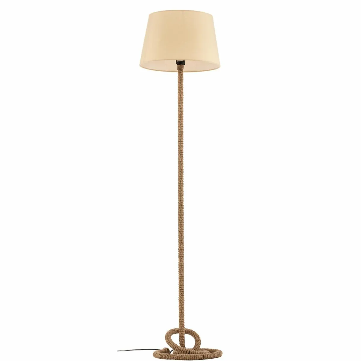 Best ONLI Lampe sur pied Corda avec abat-jour en tissu et corde épaisse