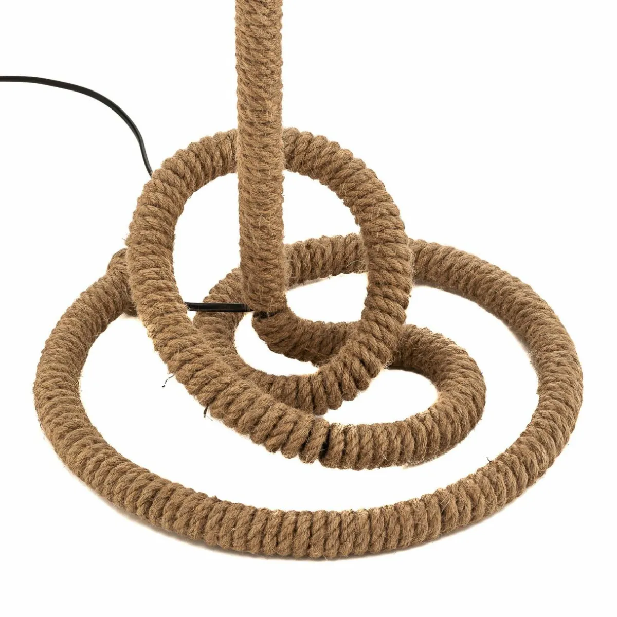 Best ONLI Lampe sur pied Corda avec abat-jour en tissu et corde épaisse