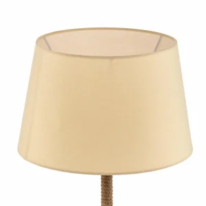 Best ONLI Lampe sur pied Corda avec abat-jour en tissu et corde épaisse