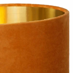 Sale Lucide Lampe sur pied Esterad, ocre, Ø 34 cm, hauteur 100 cm, verre