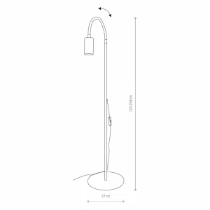 Discount Nowodvorski Lighting Lampe sur pied Eye Flex avec bras flexible, noir