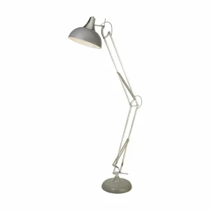 New Searchlight Lampe sur pied Goliath, gris, métal, E27, 170 cm, réglable