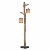 Cheap JUST LIGHT. Lampe sur pied Green Tribu avec abat-jour papier