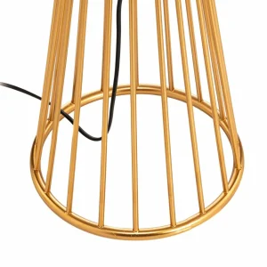 Fashion Avonni Lampe sur pied HLM-9073-1BSA en doré et noir