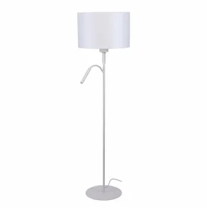 Cheap Nowodvorski Lighting Lampe sur pied Hotel Plus avec liseuse, blanc