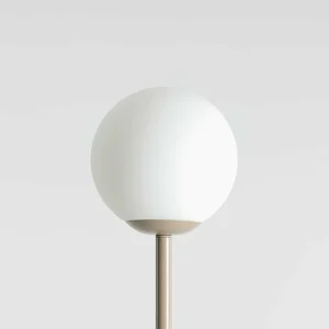 Fashion ALDEX Lampe sur pied Joel métal et verre, beige/blanche