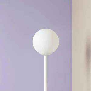 Cheap ALDEX Lampe sur pied Joel métal et verre, blanche