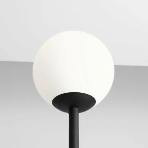 Outlet ALDEX Lampe sur pied Joel métal et verre, noire/blanche