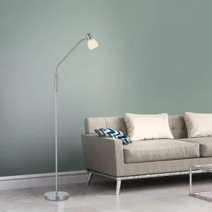 New JUST LIGHT. Lampe sur pied Karo avec bras flexible