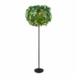Cheap Reality Leuchten Lampe sur pied Leavy, noir/vert, hauteur 180 cm, à 3 lampes
