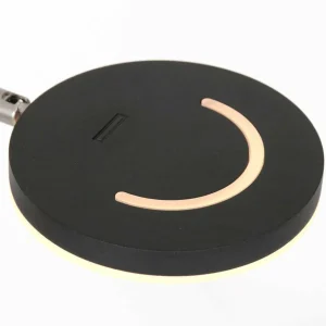 Store Steinhauer Lampe sur pied LED rechargeable Soleil, noir, métal, variateur d'intensité