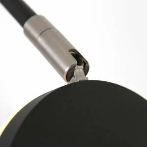 Store Steinhauer Lampe sur pied LED rechargeable Soleil, noir, métal, variateur d'intensité