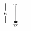 Cheap Searchlight Lampe sur pied LED Space, noir, métal