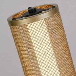 Outlet Searchlight Lampe sur pied LED Thread, doré, intensité variable sur 3 niveaux, acier