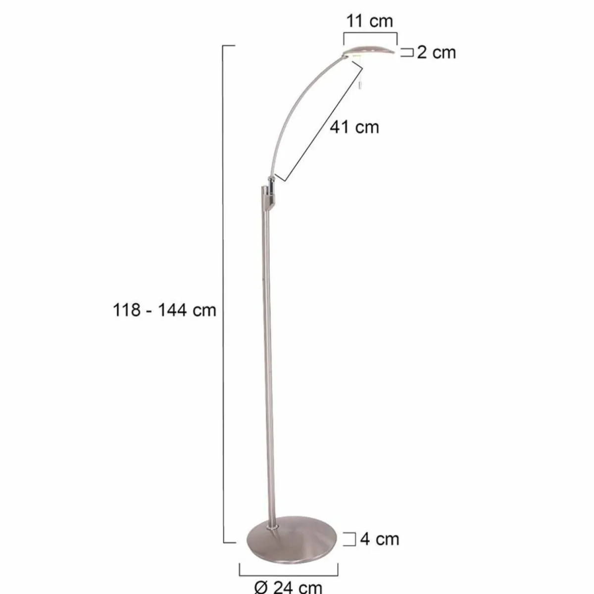 lampe_sur_pied_led_zenith_sans_liseuse_led_cct_mtal_acier_1.webp Online Steinhauer Lampe sur pied LED Zenith, sans liseuse LED, CCT, métal, acier