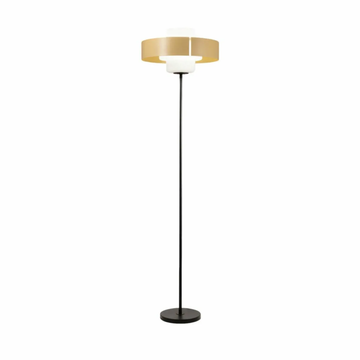 Clearance Fabas Luce Lampe sur pied Loto, couleur sable, hauteur 170 cm, variateur d'intensité au