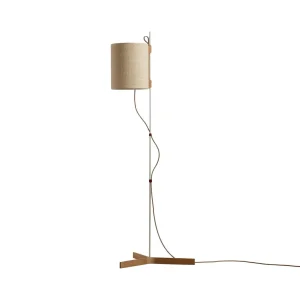 Best Carpyen Lampe sur pied Magnetic, Ø 25cm, saguran, chêne Natur