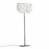 Sale ONLI Lampe sur pied Makani, chrome, décor coquillage
