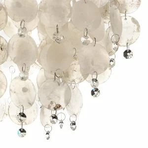 Sale ONLI Lampe sur pied Makani, chrome, décor coquillage