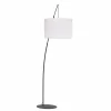 Store TK Lighting Lampe sur pied Moby White, tissu