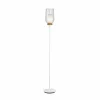 Outlet Mantra Iluminación Lampe sur pied Nora, blanc-transparent, métal, verre