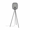 Best Sale EGLO Lampe sur pied Rinroe, hauteur 140,5 cm, noir, acier